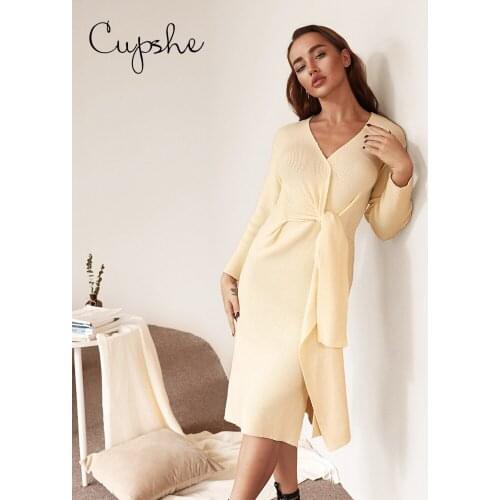 Модные трикотажные платья CUPSHE China At AliExpress