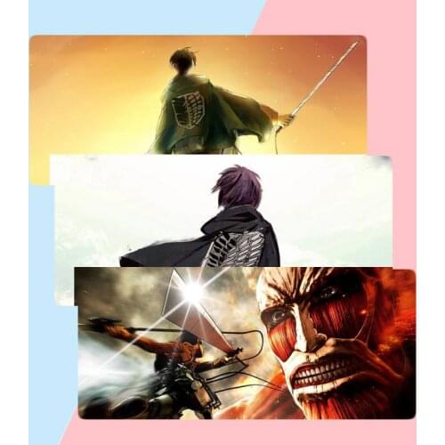 Attack On titan hot anime gamer play mats Mousepad X XL XXL Non slip Cushion Thickness 2mm LockEdge equal LE
