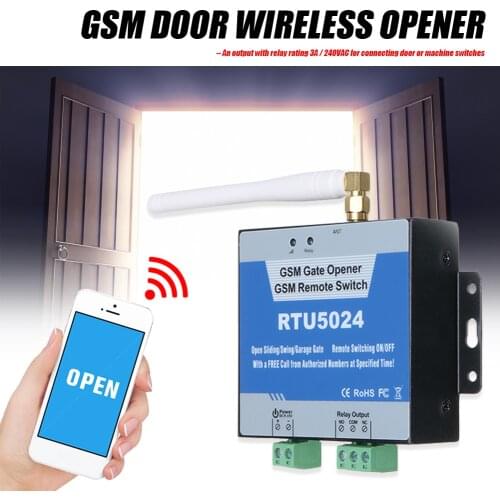 RTU5024 GSM Gate Opener Relay Remote Door Accessories Switches 850/900/1800/1900MHz for Household Bedroom Supplies