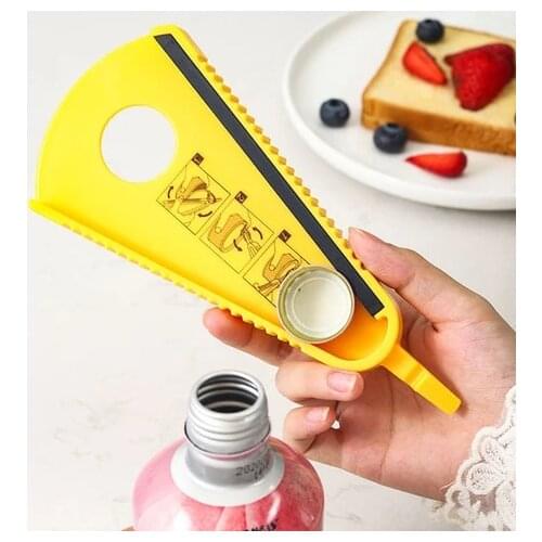 Creative Multi-function Bottle Opener Jar Opener Easy Grip Bottle Opener Twist Off Lid Quick Opening Cooking