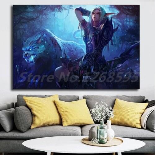Blood Elf Girl World Of Warcrafts Wall Art Canvas Posters Prints Painting Wall Pictures Giclee Office Living Room Home Decor