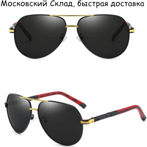 Mens sunglasses polarized glasses UV400 sun glasses reudce glare lens lents de sol Russia warehouse fast delivery