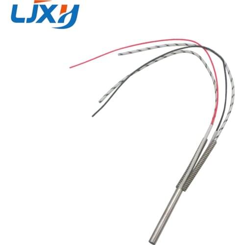 LJXH Cartridge Heaters Heating Element 220V with Type K Thermocouple Size 6X40mm/50mm/60mm/80mm Wattage 80W/100W/110W/150W