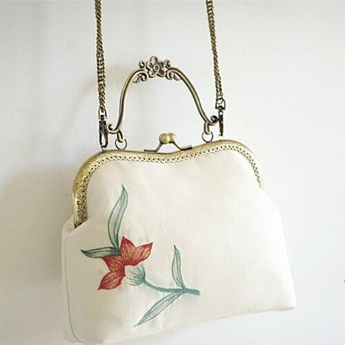 2020 New Olive Mori Mouth Gold Mini Metal Frame Floral Phone Womens 2021 Hit Handbag Bag Cross-body Shoulder Bags For Women