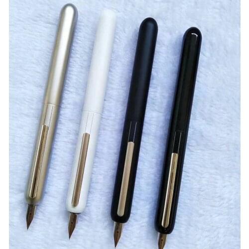 LM Focus 3 Fountain Pen Black Titanium Dialog Series 14K Gold Tip Ink Pen Stationery School&Office Supplies Writing Pen