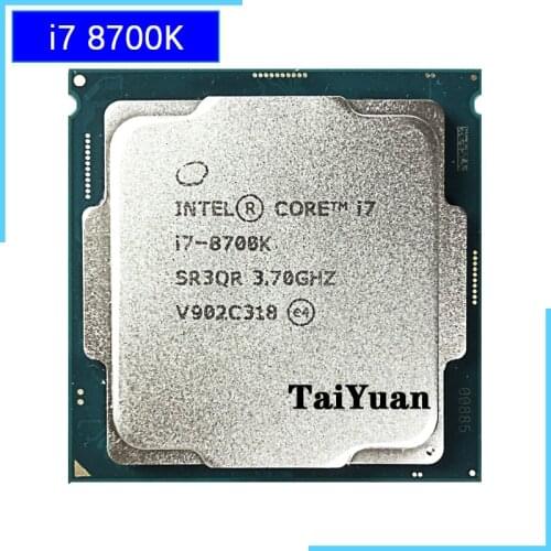 Intel Core i7-8700K i7 8700K 3.7 GHz Six-Core Twelve-Thread CPU Processor 12M 95W LGA 1151