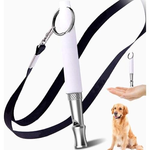 Pet Dog Whistle Adjustable Training Whistle with Rope Stop Barking Recall Training- Professional Dogs Training Whistles For Dogs