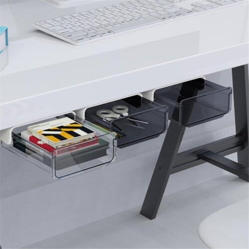 Drawer Pencil Tray Self-Adhesive Organizer Pen Box Barrel Sundries Storage Box Storage Drawers Office Drawer Organizer