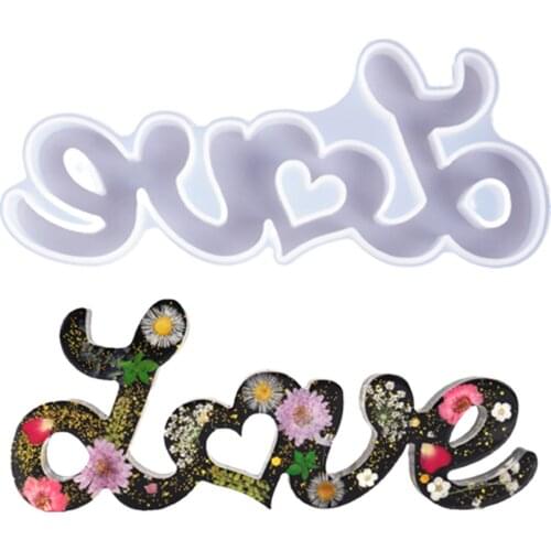 Happy Mothers Day Silicone Love And Mother Resin Mold DIY Mothers Day Gift Epoxy Resin Mold Unique Creative Gift Craft Mold