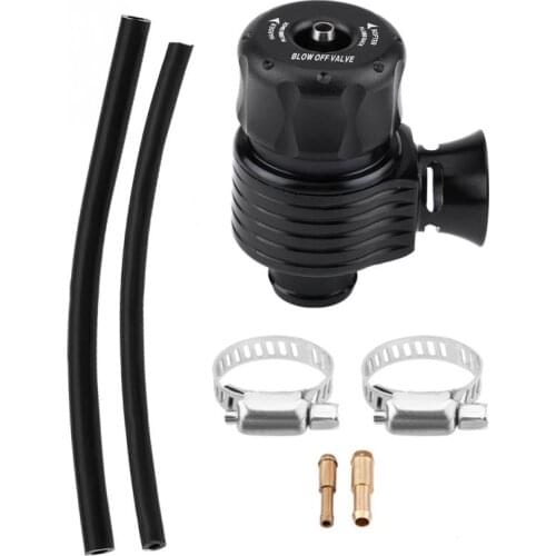 Universal 25mm/1inch Car Turbo Blow Off Valve Dump Valve Adapter Kit Aluminum Alloy Black