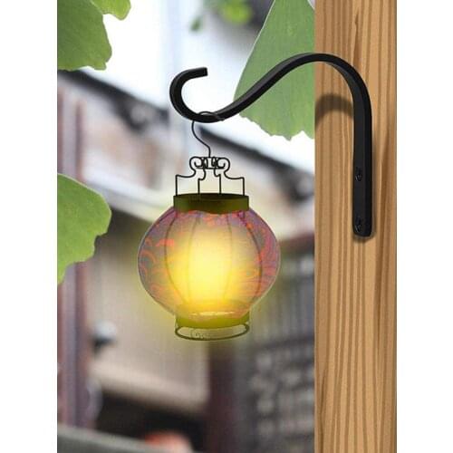 Iron Hook Hang Lantern Plant Flower Pot Wrought Iron Hooks Garden Decoration Wall Hanging Hook Hanger Rack Wall Decoration