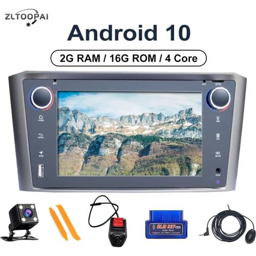 ZLTOOPAI Android 10.0 Auto Radio For Toyota Avensis T25 2002-2008 Car Multimedia Player GPS Navigation 4Core 2GB+16GB Car Stereo