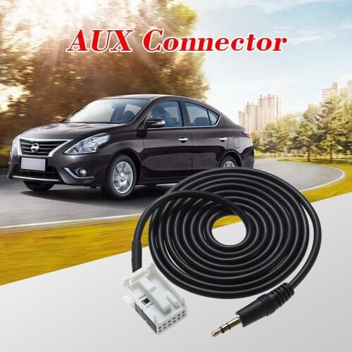 3.5mm Male AUX Connector Audio Cable Adapter Input Aux Line for Peugeot 308 408 507 for Citroen C5 Sega Triumph with VDO RD4 CD