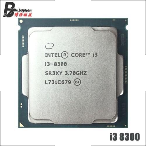 Intel Core i3-8300 i3 8300 3.7 GHz Quad-Core Quad-Thread CPU Processor 8M 62W LGA 1151