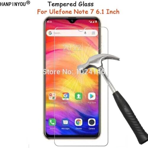 For Ulefone Note 7 Note7 6.1" Clear Tempered Glass Front Screen Protector Ultra Thin Explosion-proof Protective Film + Clean Kit
