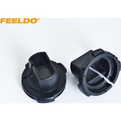 FEELDO 2pcs Car Bulbs Socket Conversion Adapter For Ford Escape HID Bulb Adapters H7 #CT-1337
