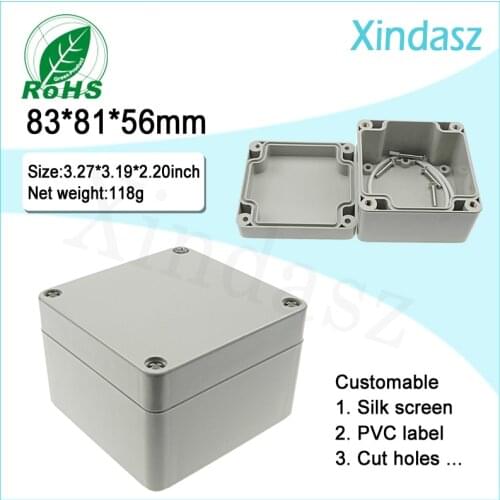 IP65 plastic waterproof enclusre Electric Conjunction Enclosure plastic cabinet electronic 83*81*56mm