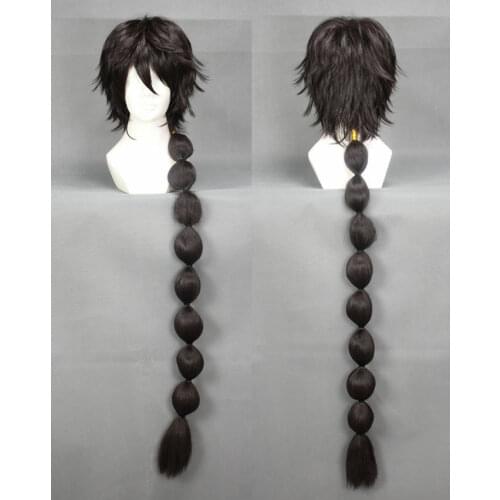 Cosplay Black Long Costume wig
