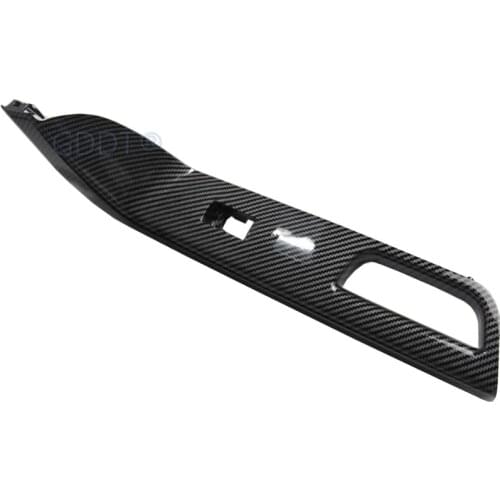 1 Piece LHD Windows Switch Cover for Lancer Ex Carbon Fiber Board for Lancer Gt Door Decoration Plate for Evo 10 X MT AT CVT