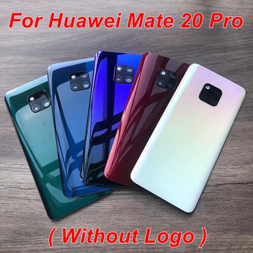 For Huawei Mate 20 Lite Back Battery Cover Glass Mate20 Rear Window Panel Door Case For Huawei Mate 20 Pro Back Glass Cover