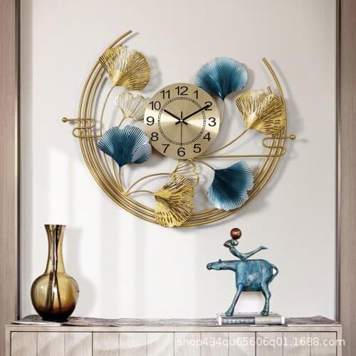 Chinese Style Wall Clock Modern Design Large Luxury Digital Silent Metal Wall Clock Luxury Reloj De Pared Home Decoration DG50WC