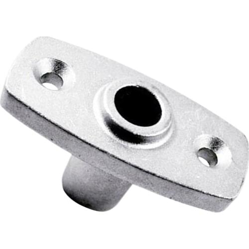 Polished 316 Stainless Steel Rowlock / Oarlock Sockets , Flush Mount for Boat, 75mm