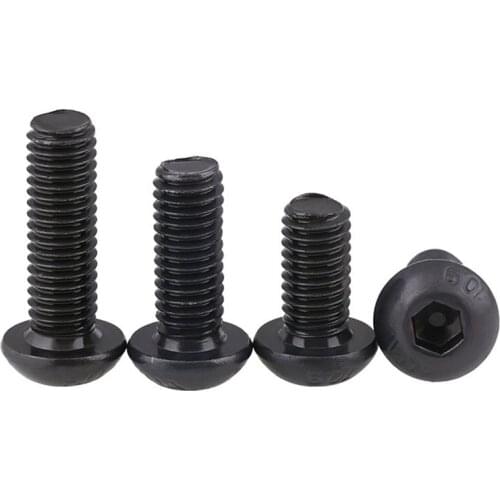 10.9 Grade Semicircular Head Hexagonal Screw / Mushroom Pan Head HexaGonal Screw Round Cup Bolt M4 M5 20 Pcs