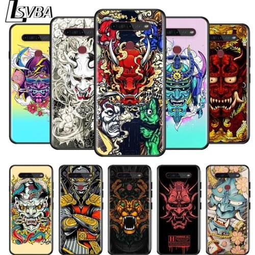 Prajna mask art For LG G8 V30 V35 V40 V50 V60 Q60 K40S K50S K41S K51S K61 K71 K22 K31 K42 K92 ThinQ 5G Black Phone Case