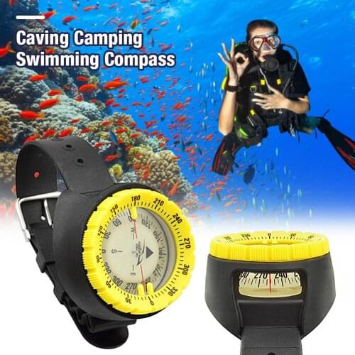 Outdoor Compass Professional 50M /197Ft Diving Compass Waterproof Navigator Digital Watch Scuba Compass for Swimming Diving