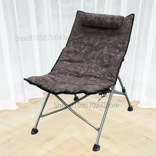 Folding Recliner Office Nap Chair Portable Adult Recliner Pregnant Women Lunch Break Reclining Chair Sun Lounge Chair