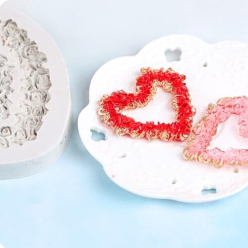Rose Love Mould Silicone Mold Fondant Cake Decorating Tool Gumpaste Sugarcraft Chocolate Forms Bakeware Tools