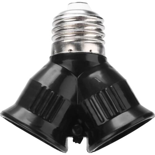 E27 Base to 2 Screw Light Socket Lamp Bulb Converter Y Shape Splitter Adapter LED Holder For Lighting Supplies
