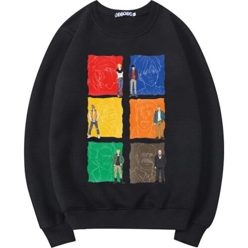 Anime Banana Fish Creative Design Hoodie Men Women Thicken Casual Long Sleeve Oversize Sweatshirts Warm Fleece Pullover 6 Color