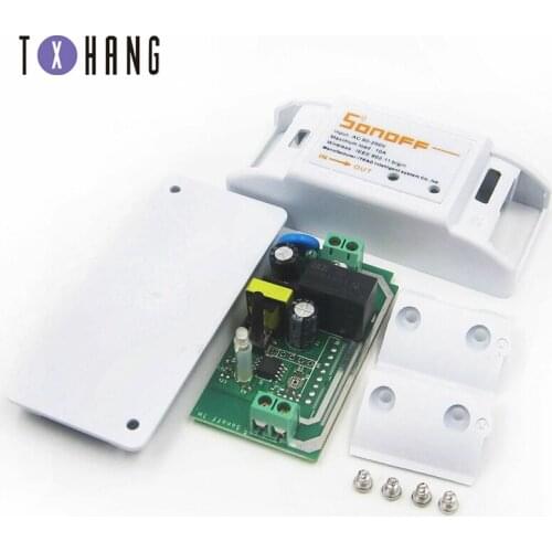 Itead Sonoff Smart Wifi Switch DIY Smart Wireless Remote Switch Domotica Wifi Light Switch Smart Home Controller Work with Alexa