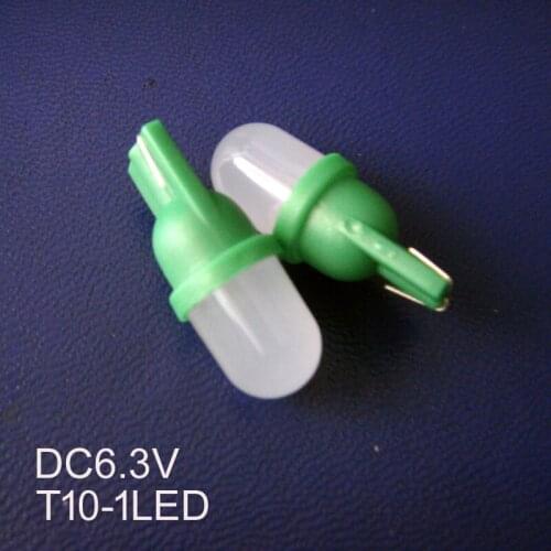 High quality 6.3V T10 led,w5w 6.3V,194,168 indicator light,DC6V Led bulb light,T10 Wedge light,6.3V led,free shipping 100pcs/lot