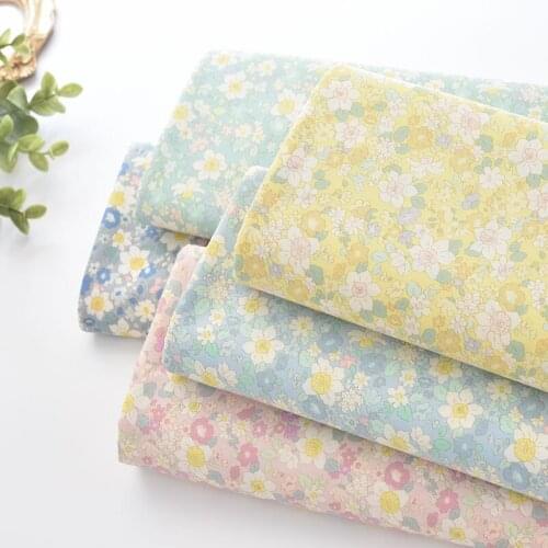 Japan vintage Retro small floral cotton pattern handwork fabric Childrens clothing shirt cloth for DIY Bag 1 order=50cm*110cm