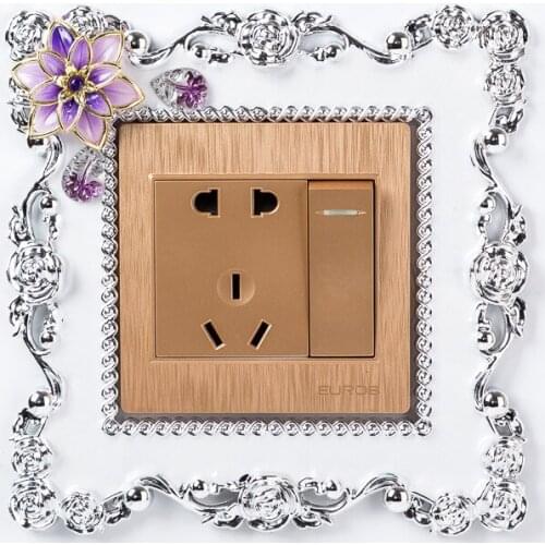 2020 new switch stickers single light switch surround socket panel cover hot selling home office decoration wall stickers