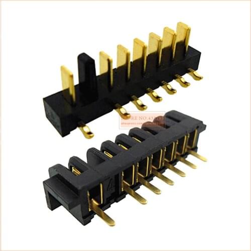 5pair 7+1 8PIN Laptop notebook battery connector Holder clip charging contact pitch 2.5MM male+female plug