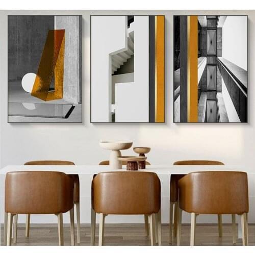 Abstract Geometric Space Wall Art Industrial Style Canvas Painting Nordic Poster and Print Living Room Picture Modern Home Decor