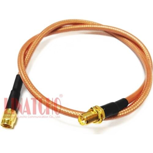 50cm 2.4GHz wifi antenna RG303 low loss jumper cable rp sma male to rp sma female connector