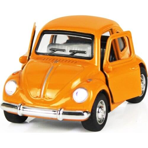 Diecast Metal Model Car Toy Die Cast Mini Vehicle Boys Kids Birthday Gift-orange