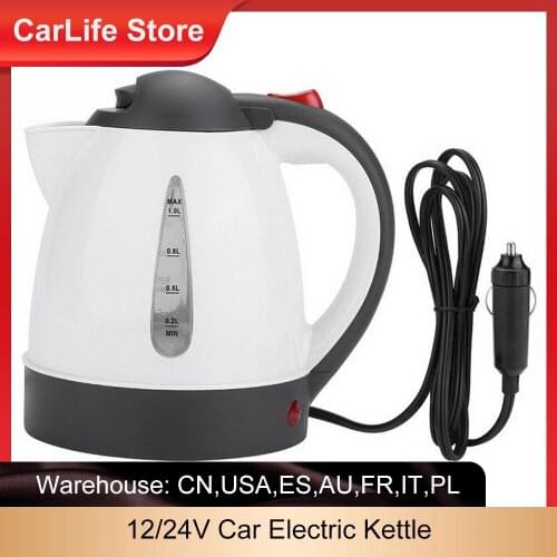 Car Electric Kettle Insulation Anti-Scald Car Travel Coffee Pot Tea Heater Boiling Water Durable Tool