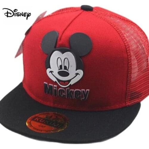 Disney Mesh Baseball Cap Kids Boys Girls Adjustable Caps Fashion Cartoon Mickey Children Snapback Hat Sun Hats Outdoor Caps