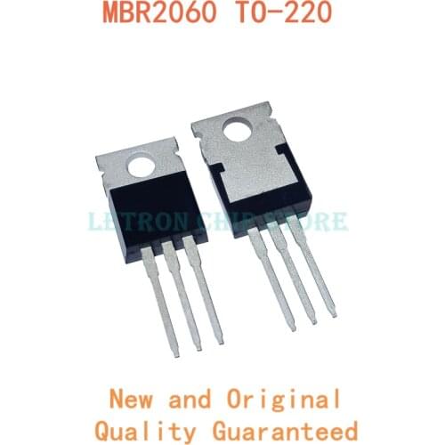 10PCS MBR2060CT TO-220 MBR2060 TO220 2060CT B2060G SCHOTTKY DIODE New and Original IC Chipset