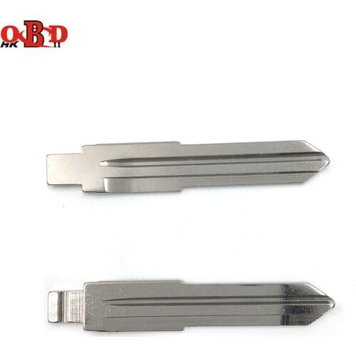 HKOBDII 10 pcs/lot Metal Blank Uncut Flip KD Remote Key Blade Type 09# for Mazda 323 626 929 Remote Key Replacement