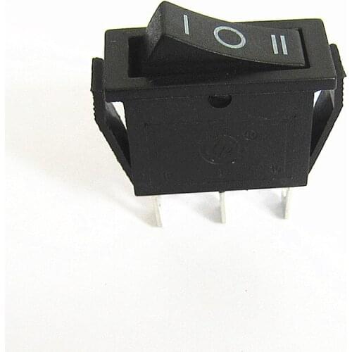 5PCS KCD3 Rocker Switch 15A /20A 125V/250V ON-OFF-ON 3 Position 3 Pin Electrical equipment Power switch black