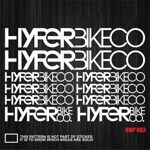 Road Bike Mountain Bike Bicycle Frame Stickers MTB Track Bike TT Bike Fat Bike Decal Reflective Stickers for HYPER Stickers