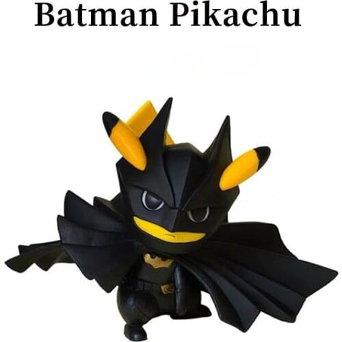 NEW Anime Pikachu Action Figure Batomans Pokemon COS Decoration Hand-made Ornaments Boxed Creative Surprise Gift