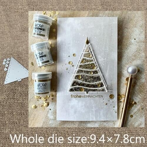 New Design Craft Metal stencil mold Cutting Dies christmas tree decoration scrapbook die cuts Album Paper Card Craft Embossing