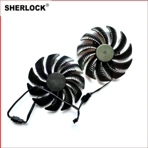 New PLD09210S12HH T129215SU 2pcs/lot 88mm 4pin for Gigabyte GeForce GTX1050Ti GTX1060 1070 GTX960 RX570 RX470 graphics card fan
